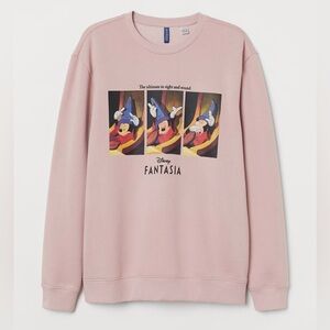 H&M light pink Fantasia sweatshirt size small